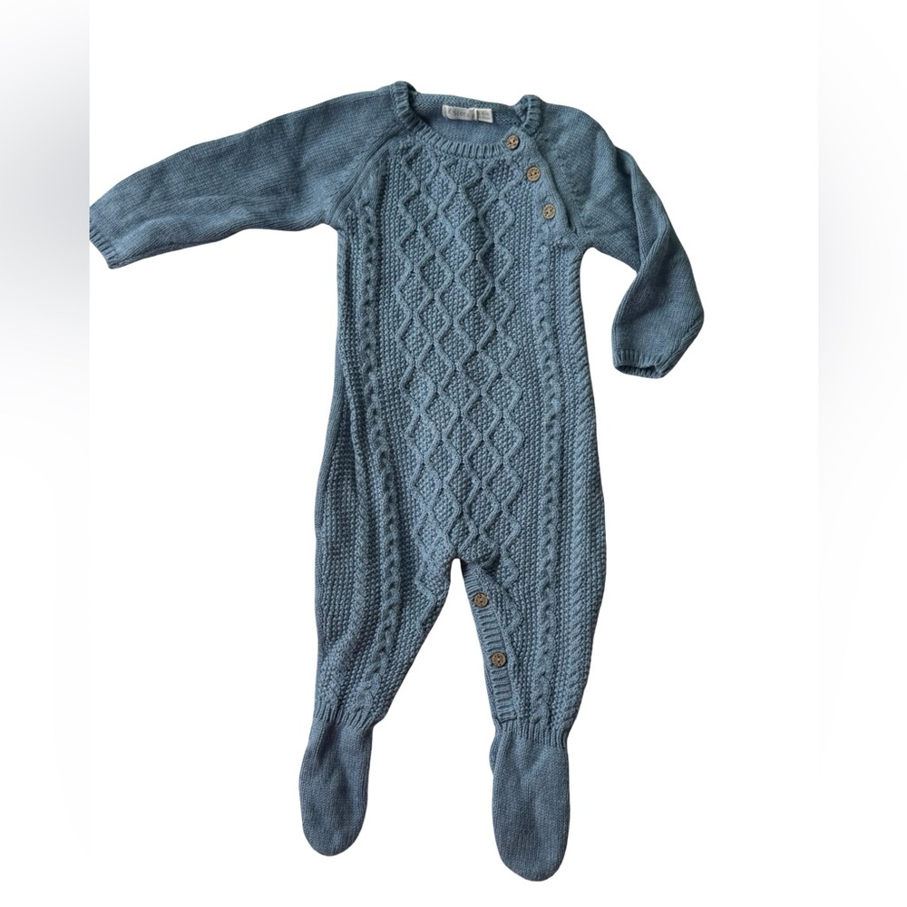 Sfera Blue Knit Romper